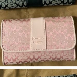 Vintage Coach Pink Y2K Wallet